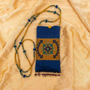 Blue Rabari Mobile Pouch | Handcrafted Rabari Work