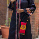 Pink Rabari Work Mobile Pouch | Handcrafted Rabari Work