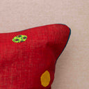 Banaras Kanta patchwork cushion cover for sofa decor
