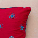 Decorative red cushion cover for living room
