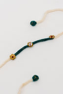 Handmade Mint Thread and Brass Rakhi by Craftroots