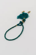Mint Veena Lumba Rakhi – Handcrafted Thread, Beads & Ghungroo Bhabhi Rakhi