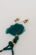 Mint Veena Lumba Rakhi – Handcrafted Thread, Beads & Ghungroo Bhabhi Rakhi