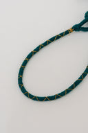 Mint Veena Lumba Rakhi – Handcrafted Thread, Beads & Ghungroo Bhabhi Rakhi