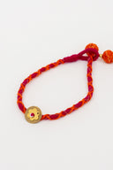 Handcrafted Pink Tassel Lumba Rakhi for Bhabhi