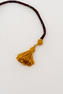 Brown Karigari Ikat Handmade Rakhi with Handwoven Ikat Fabric