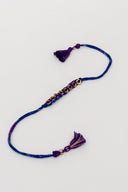 Blue Karigari Ikat Handmade Rakhi with Handwoven Ikat Fabric