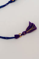 Blue Karigari Ikat Handmade Rakhi with Handwoven Ikat Fabric