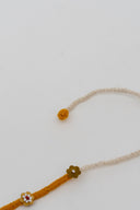 Mustard Karigari Dorr Rakhi – Hand-Braided Handmade Thread & Brass Rakhi