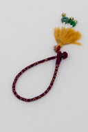 Purple Tarang Lumba Rakhi – Handcrafted Thread, Beads & Mirror Bhabhi Rakhi