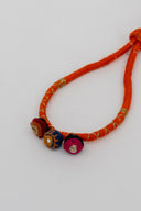 Handcrafted Orange Jhilmil Lumba Rakhi