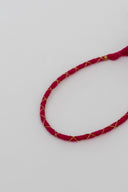 Pink Veena Lumba Rakhi – Handcrafted Thread, Beads & Ghungroo Bhabhi Rakhi