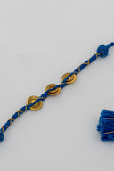 Blue Karigari Ikat Rakhi – Handcrafted Handwoven Ikat Fabric Rakhi