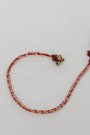 Red Karigari Noor Rakhi – Handcrafted Mirror Work Thread Rakhi