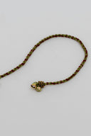 Green Karigari Noor Rakhi – Handcrafted Mirror Work Thread Rakhi