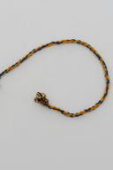 Blue Karigari Noor Rakhi – Handcrafted Mirror Work Thread Rakhi