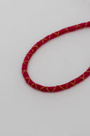Maroon Veena Lumba Rakhi – Handcrafted Thread, Beads & Ghungroo Bhabhi Rakhi