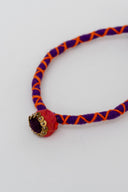 Purple Rangrez Lumba Rakhi – Handcrafted Thread Bhabhi Rakhi