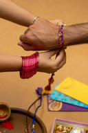 Artisanal Twisted Ties White Rakhi – Handmade Cotton & Zari Rakhi for Brother | Craftroots