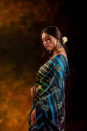 Black Tussar Silk Saree – Heritage Leheriya & Artisanal Detailing