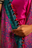 Rani Pink Satin Silk Saree – Timeless Craftsmanship & Vibrant Elegance