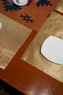 Rust Mirror Rabari Mat