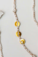 White Karigari Tejas Rakhi – Handcrafted Threads & Brass Rakhi