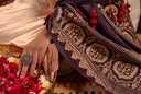 Black Handwoven Mashru Dupatta – Traditional Ajrakh & Aari Elegance