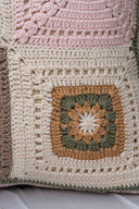 Handcrafted Floral Applique Crochet Cushion Cover Cotton | Craftroots
