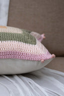 Boho Floral Handwork Crochet Cushion Cover Cotton | Craftroots
