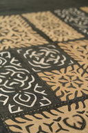 Gray Applique Cotton Bedcover Handcrafted Elegant Bedding