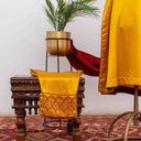 Handcrafted yellow kurta set with traditional embroidery