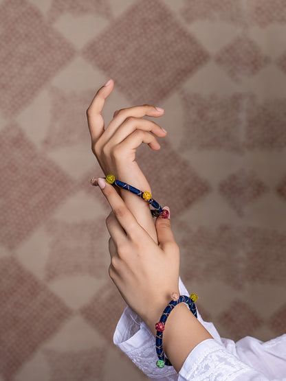 Blue Thread Bangles