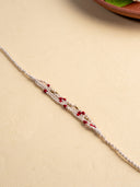 Artisanal Twisted Ties White Rakhi