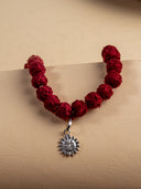 Affectionate Artisanal Red Lumba Rakhi