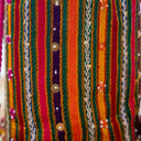 Yellow Mashru Multi-Check Potli with Bead & Brass Tikki Handwork | Gramshree