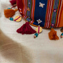 Yellow Mashru Check Potli with Bead & Brass Tikki Handwork | Gramshree