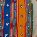 Yellow Mashru Check Potli with Bead & Brass Tikki Handwork | Gramshree