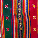 Black Mashru Check Potli with Bead & Brass Tikki Handwork | Gramshree