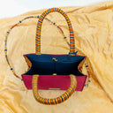 Maroon Jali Rabari Box Sling Bag