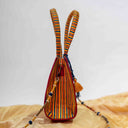 Maroon Jali Rabari Box Sling Bag