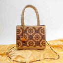Ivory Jali Rabari Box Sling Bag