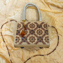 Ivory Jali Rabari Box Sling Bag