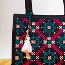 Black Jali Rabari Box Sling Bag