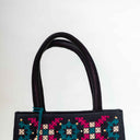 Black Jali Rabari Box Sling Bag