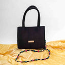 Black Jali Rabari Box Sling Bag