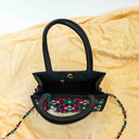 Black Jali Rabari Box Sling Bag