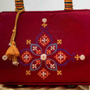 Maroon Rabari Box Sling Bag