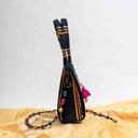 Black Rabari Box Sling Bag