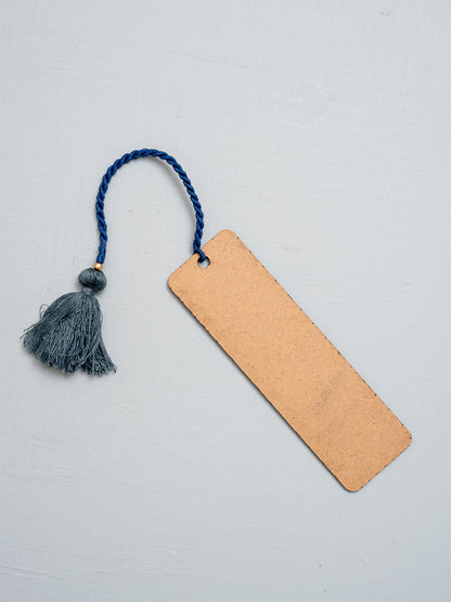 Blue Floral Painting Bookmark